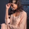 Women Orchid Peach Chinnon Sharara Set - Image 3